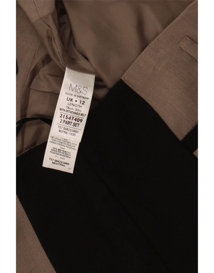MARKS & SPENCER Womens Pencil Skirt UK 12 Medium W32 Grey Colourblock