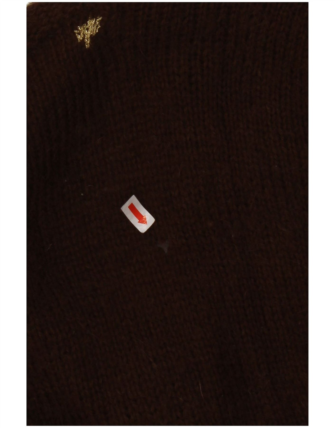 VINTAGE ženski kardigan pulover UK 8 Small Brown