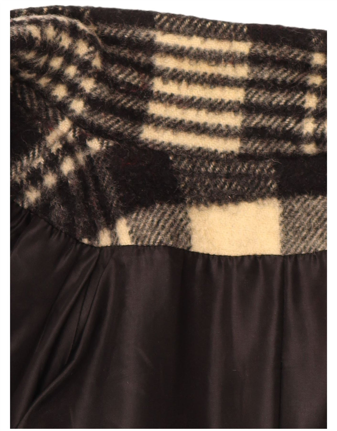 Vintage ženski sako s 2 gumba UK 20 2XL crni karirani