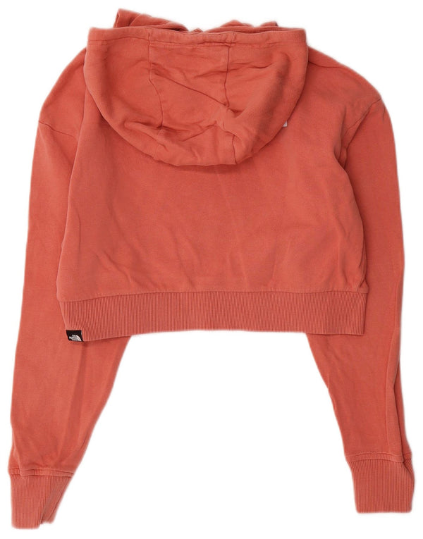 The North Face ženska kratka velika majica s kapuljačom UK 10 Mala ružičasta pamuk