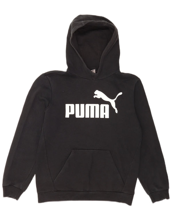Puma Boys Graphic Regular Fit majica s kapuljačom 13-14 godina crna pamučna sportska