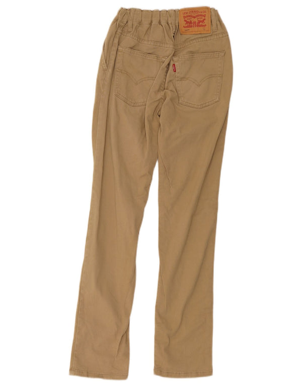 Levi's Boys 502 Tapered Jeans 11-12 Years W20 L27 Beige Cotton