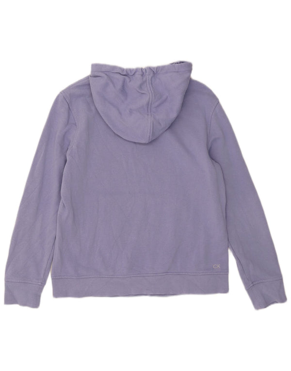 Ženska majica s kapuljačom Calvin Klein UK 14 srednje ljubičasta