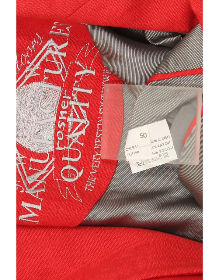Vintage muška jakna sa 2 gumba IT 50 Large Red Lan