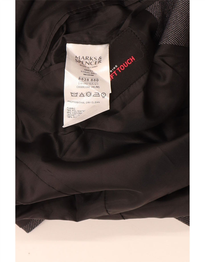 MARKS & SPENCER muška jakna sa 2 gumba UK 46 XL sivi poliester