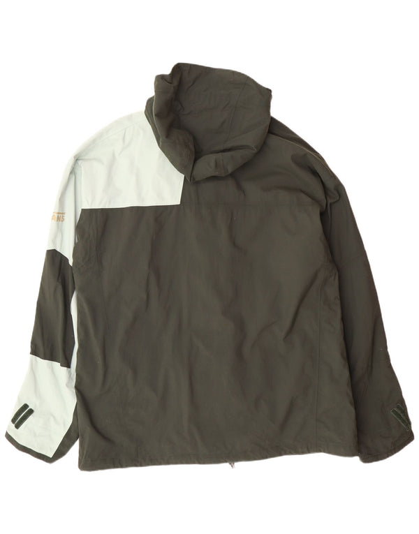 VANS muška vjetrovka s kapuljačom jakna UK 40 Large Kaki Colourblock najlon