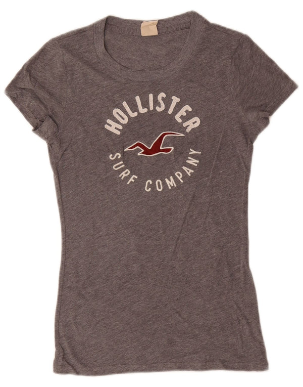 Hollister ženska majica kratkih rukava s grafičkim motivima UK 8 Small Grey Flected