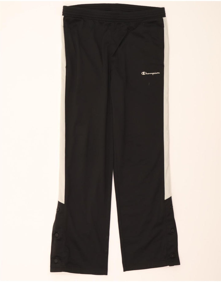 CHAMPION Mens Tracksuit Trousers Medium  Black Polyester Vintage Champion and Second-Hand Champion from Messina Hembry 
