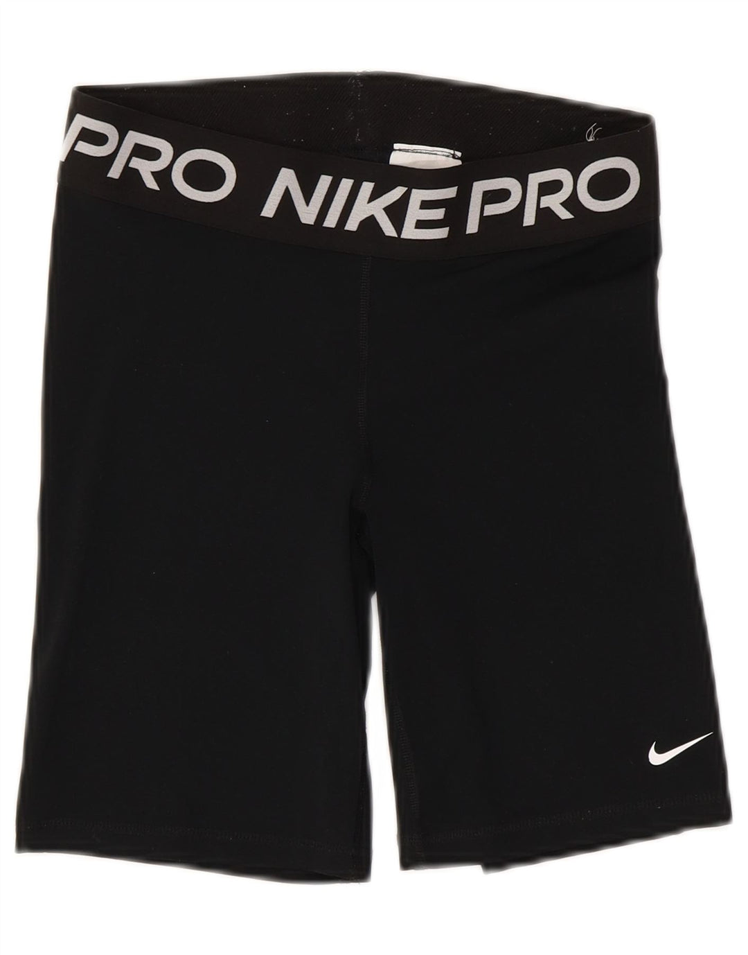 NIKE Ženske Dri Fit Graphic Sport Shorts UK 12 Srednji crni poliester