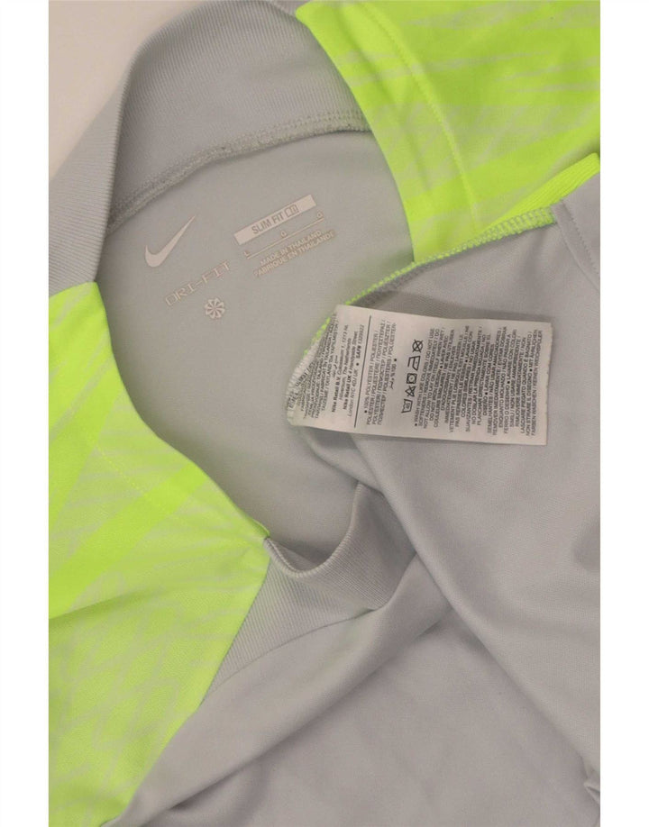 Nike Dri Fit Slim majica kratkih rukava velika siva poliesterska boja