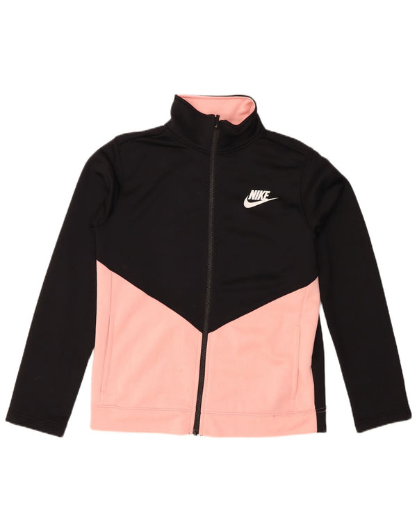 Nike Gornja jakna za trenirku za djevojčice 13-14 godina XL crna poliesterska boja