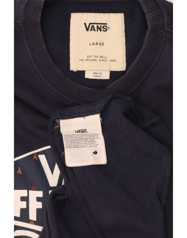 Vans muška majica s grafičkim motivima, veliki tamnoplavi pamuk