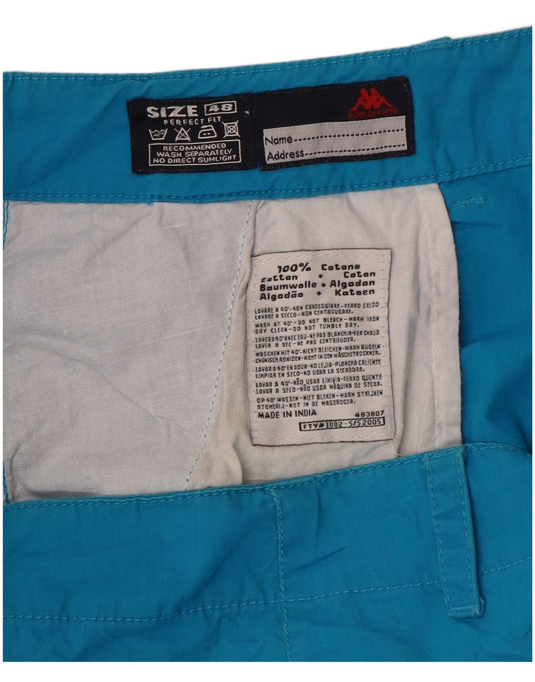 KAPPA ženske ravne Capri hlače savršenog kroja IT 48 XL W34 L20 plave