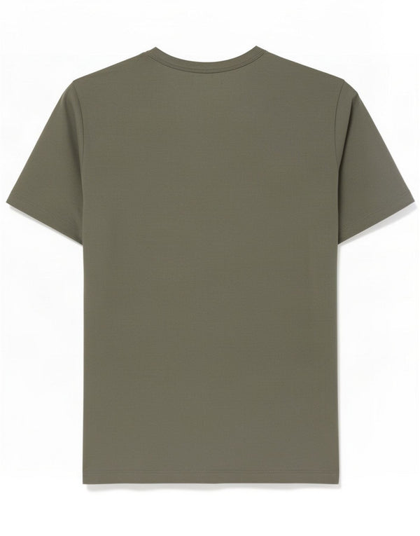 Cos Muška majica kratkih rukava Regular Fit Medium Green Cotton