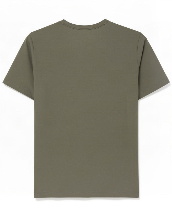 Cos Muška majica kratkih rukava Regular Fit Medium Green Cotton