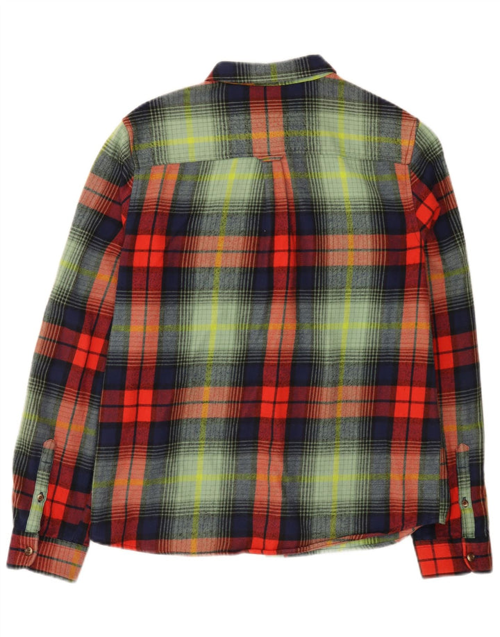 Superdry ženska flanelska košulja UK 12 srednje raznobojni karirani pamuk