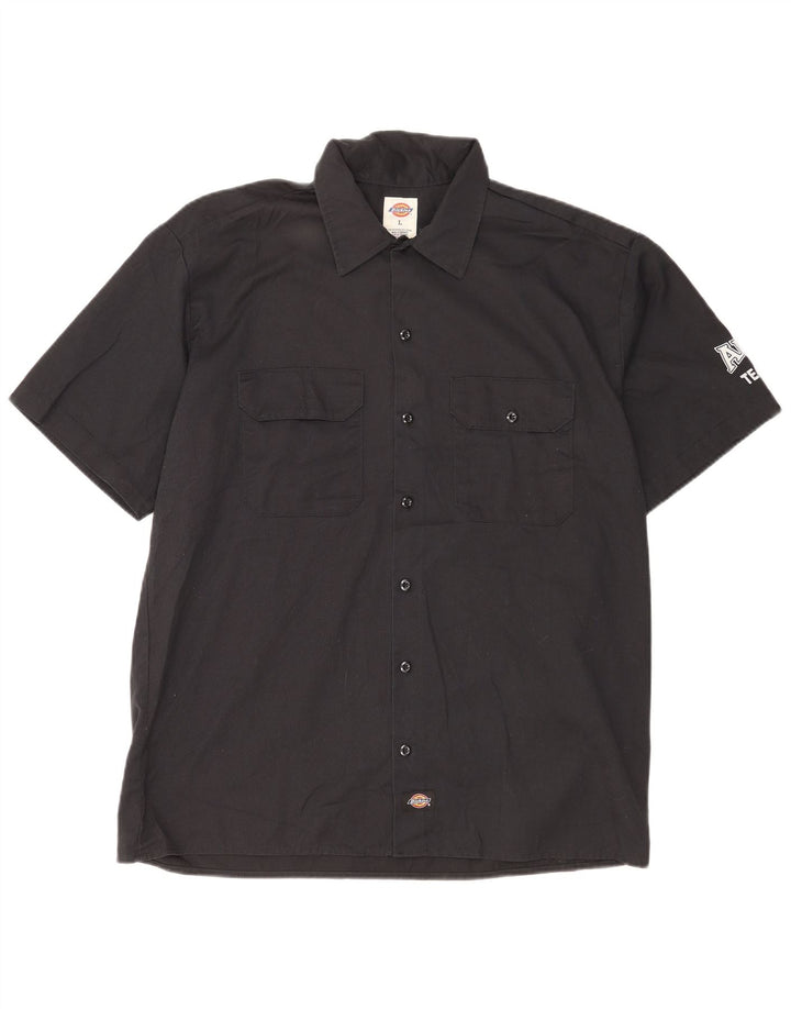 DICKIES Velika crna pamučna muška grafička majica kratkih rukava