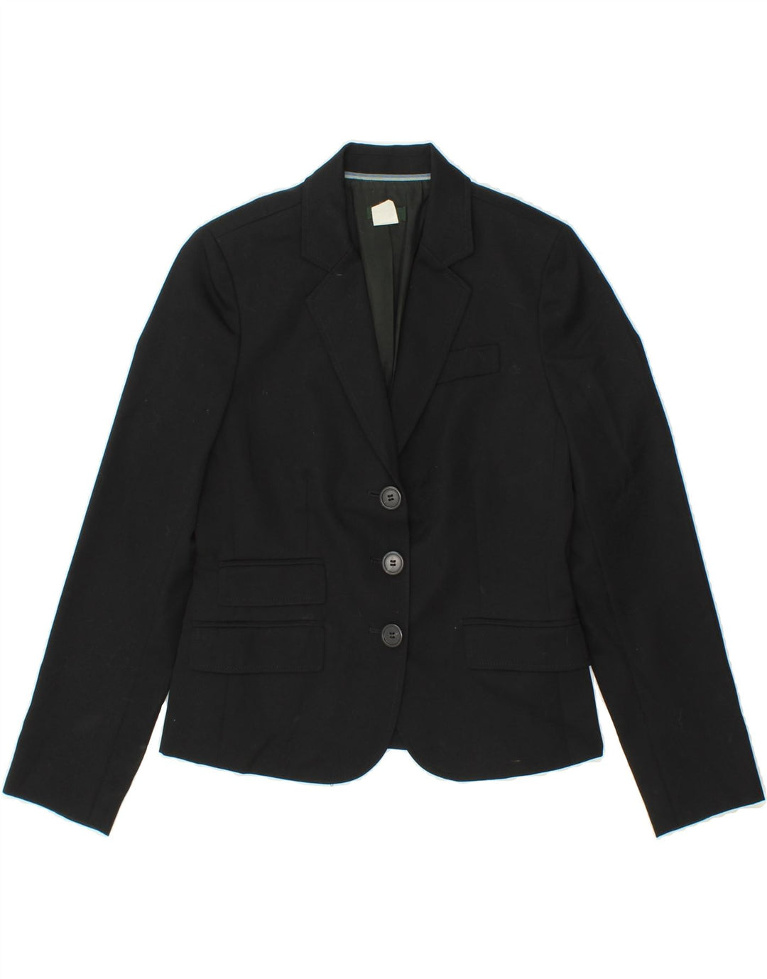 J. CREW Womens 3 Button Blazer Jacket US 4 Small Black Wool Vintage J. Crew and Second-Hand J. Crew from Messina Hembry 