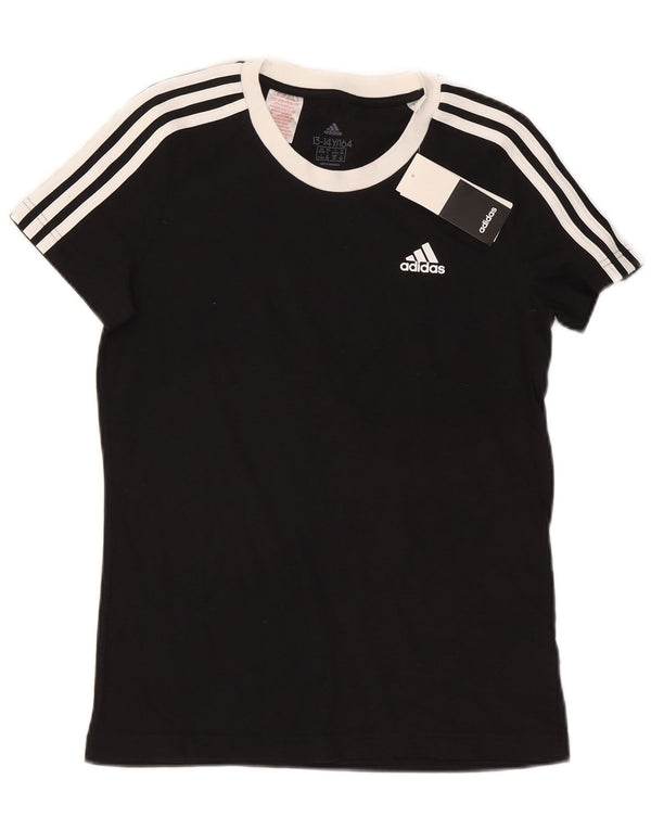 Adidas majica kratkih rukava za dječake 13-14 godina, crni pamuk