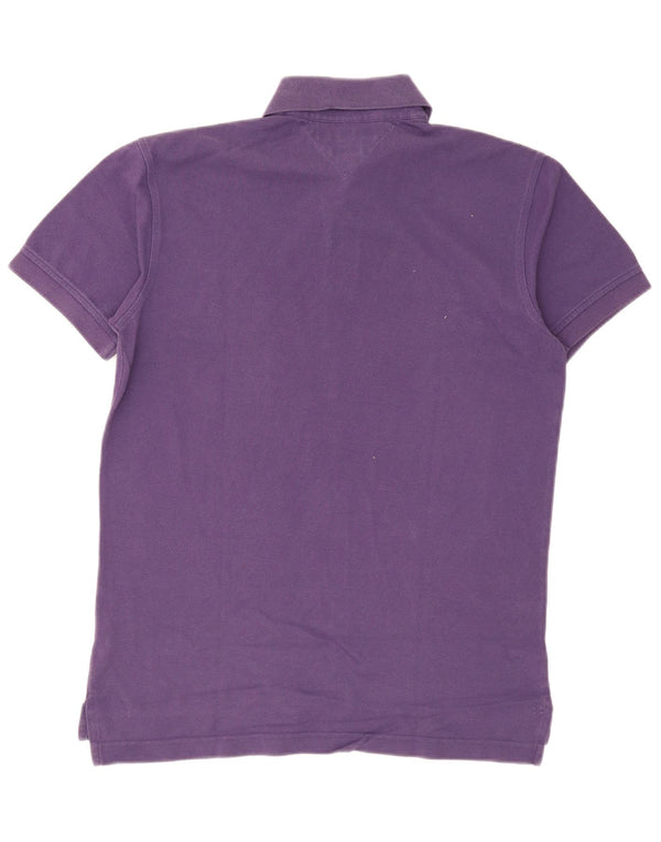 Tommy Hilfiger muška polo majica srednje ljubičaste pamučne boje
