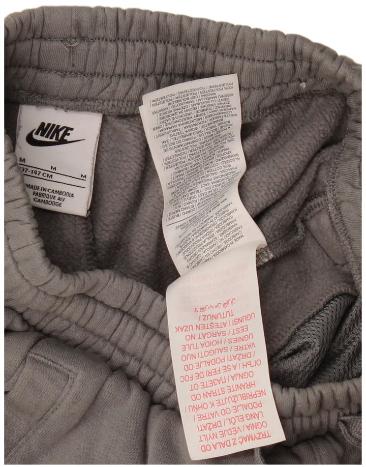 NIKE Sportske kratke hlače za dječake 10-11 godina, sivi pamuk