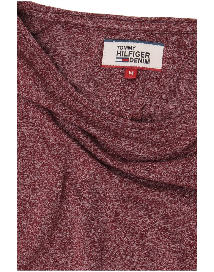 TOMMY HILFIGER Muška majica dugih rukava srednje tamnocrvene boje
