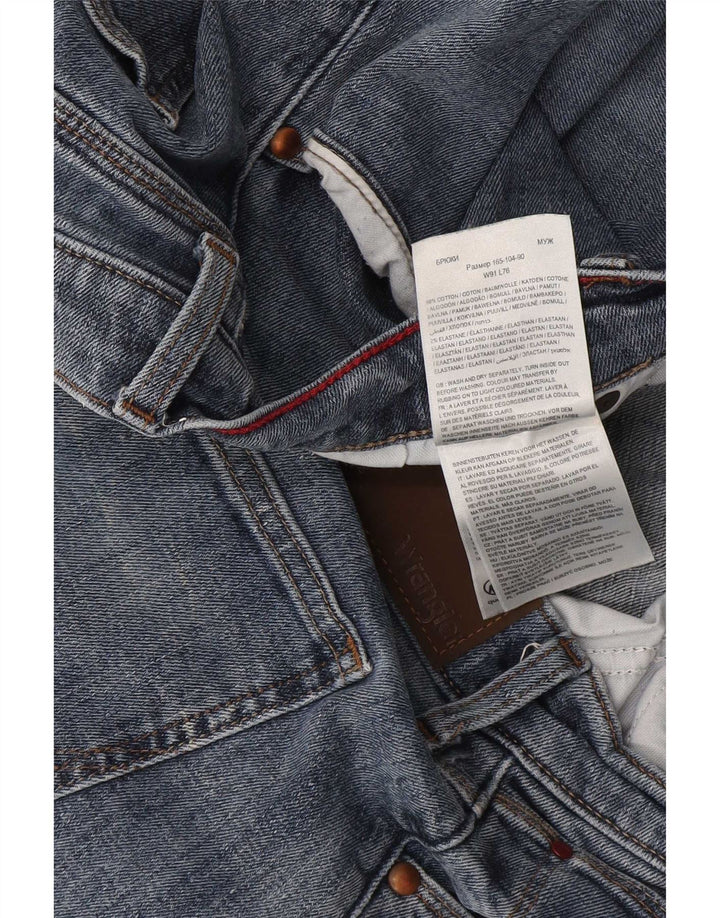 Wrangler muške obične ravne traperice W36 L30 plavi pamuk