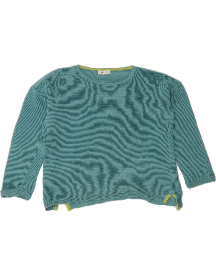 WHITE STUFF Womens Oversized Boat Neck Jumper Sweater UK 10 Small  Green Vintage White Stuff and Second-Hand White Stuff from Messina Hembry 