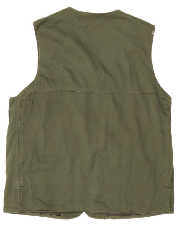 Univers Mens Utility Gilet IT 50 Large Kaki Pamuk