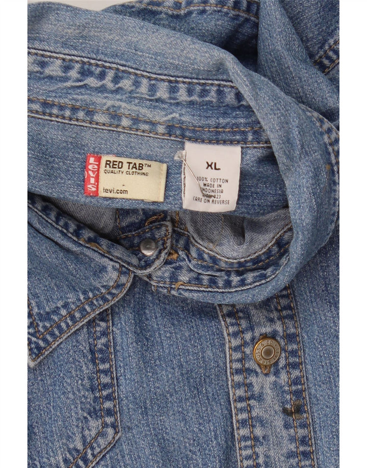 Levi's muška traper košulja XL plavi pamuk