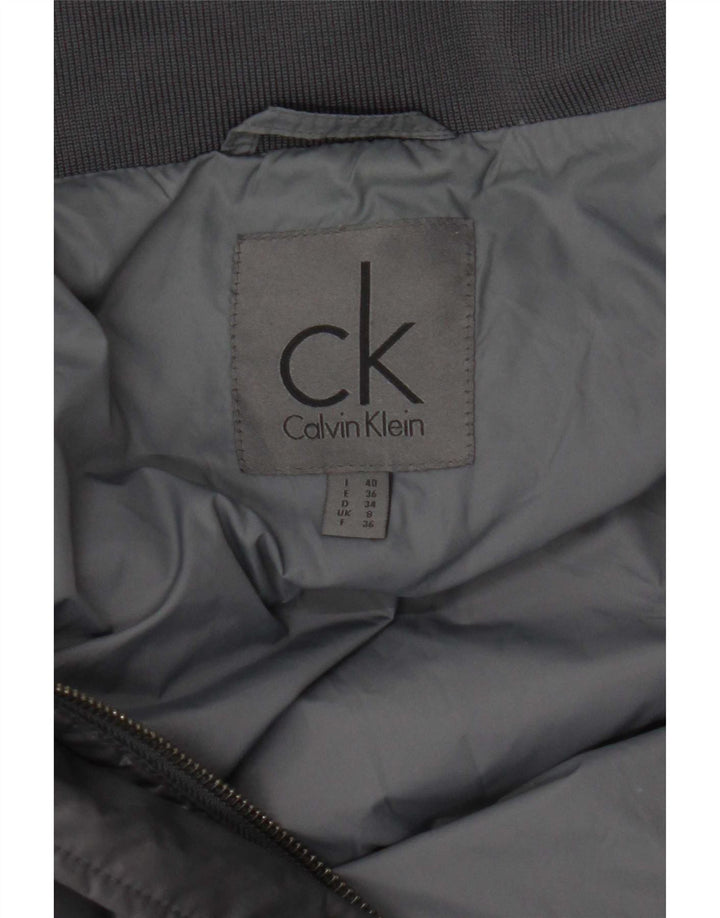 Calvin Klein ženski podstavljeni kaput UK 8 Small Gray