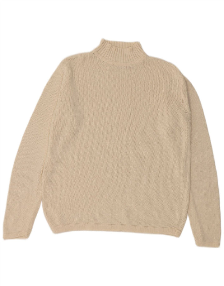 Eddie Bauer Muški džemper s kornjačičastim ovratnikom srednje bijele boje od pamuka