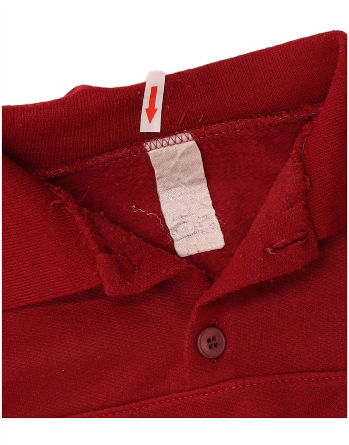 Vintage muška majica s polo izrezom, velika crvena