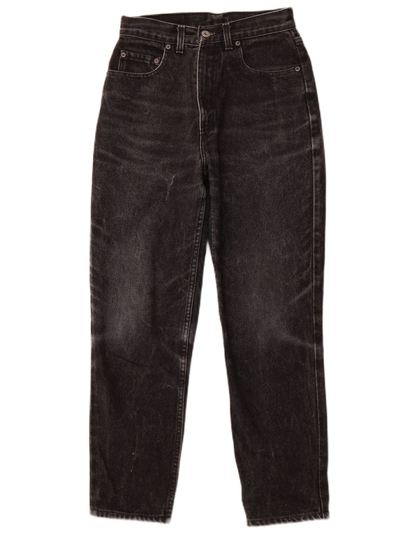 LEVI'S Womens High Waist Tapered Jeans W29 L27 Black Cotton