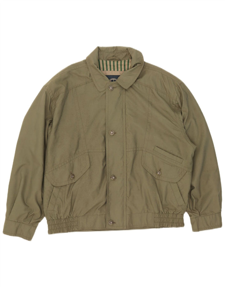 Vintage muška bomber jakna UK 42 XL Zelena mikrovlakana