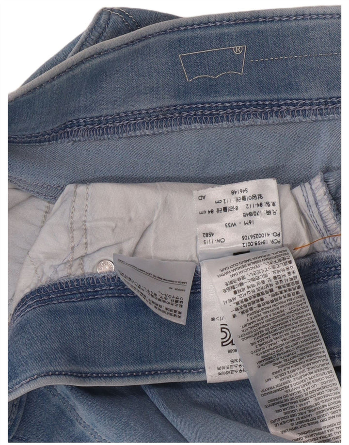 LEVI'S Ženske jegging traperice visokog struka US 16 2XL W33 L31 Plavi pamuk