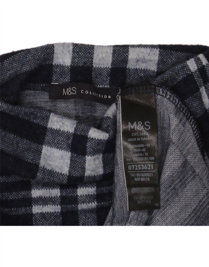 Marks & Spencer ženski džemper s kornjačičastim ovratnikom UK 14 Veliki tamnoplavi