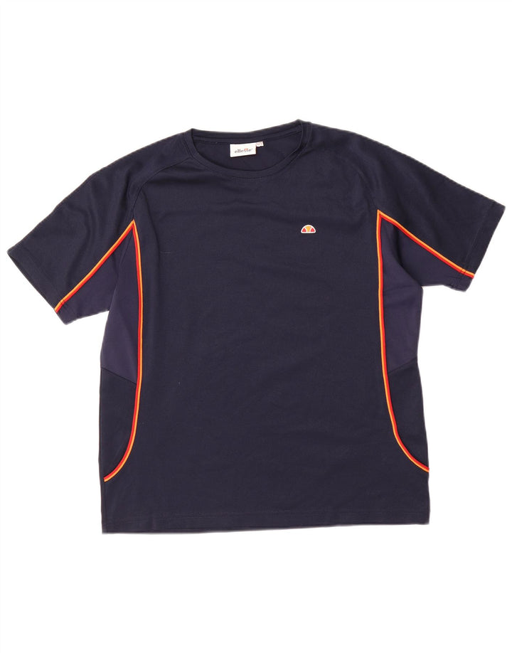 ELLESSE Majica kratkih rukava za dječake 13-14 godina tamnoplavi poliester