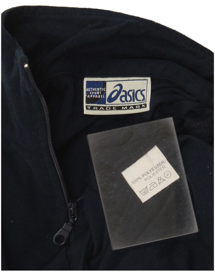 Muška majica s izrezom i trenirkom Asics, mali tamnoplavi poliester