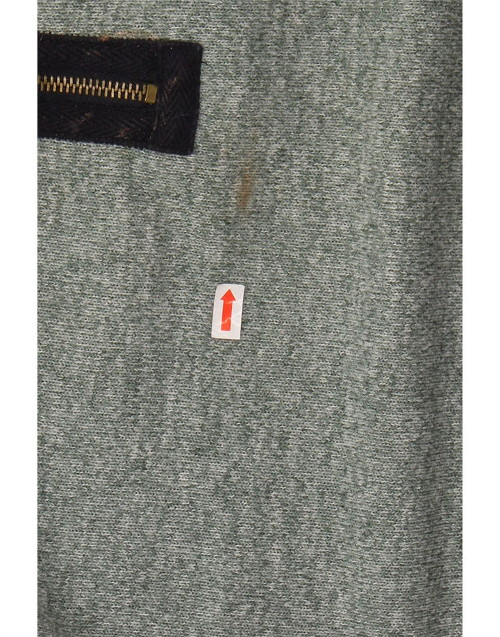 JOULES Muška dukserica s izrezom i velikim zelenim pjegama od poliestera