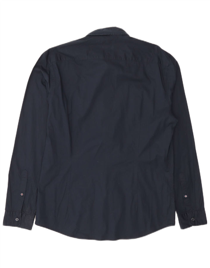 Esprit muška uska košulja, veliki tamnoplavi pamuk