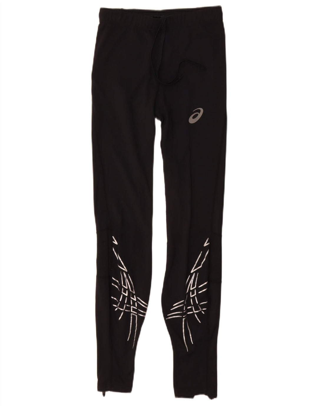 Asics ženske tajice UK 8 Male crne geometrijske poliamidne