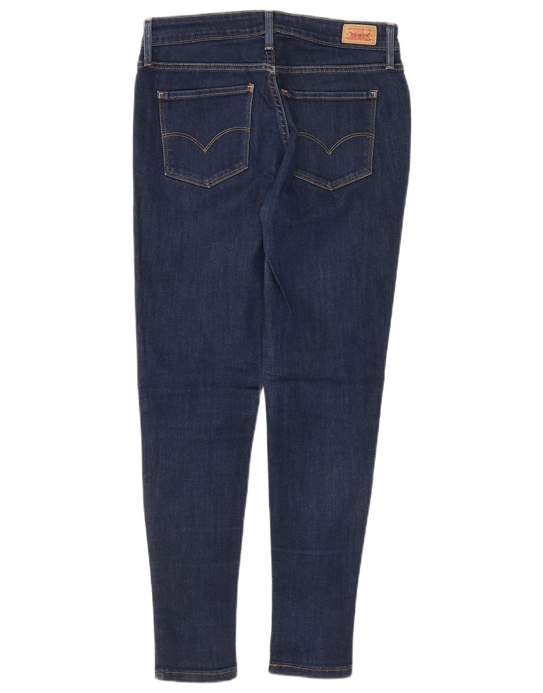 LEVI'S ženske uske traperice s tajicama US 6 srednje W28 L27 plavi pamuk