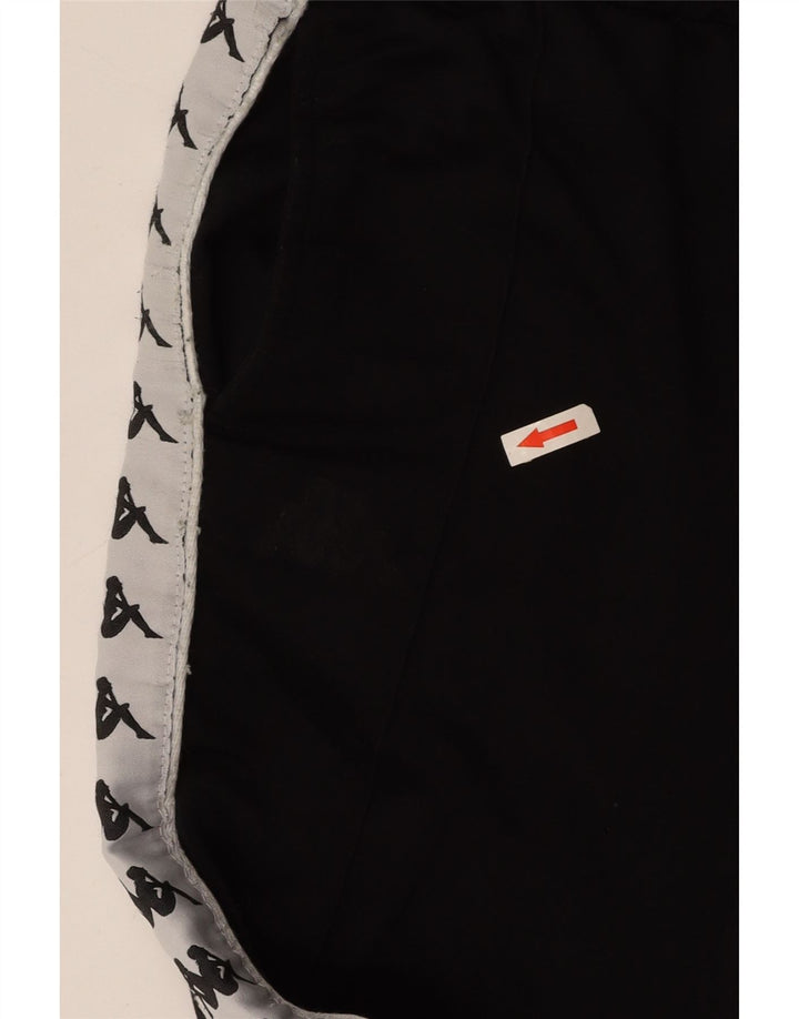 KAPPA Ženske Graphic Trenirke Hlače UK 8 Small Black Colourblock