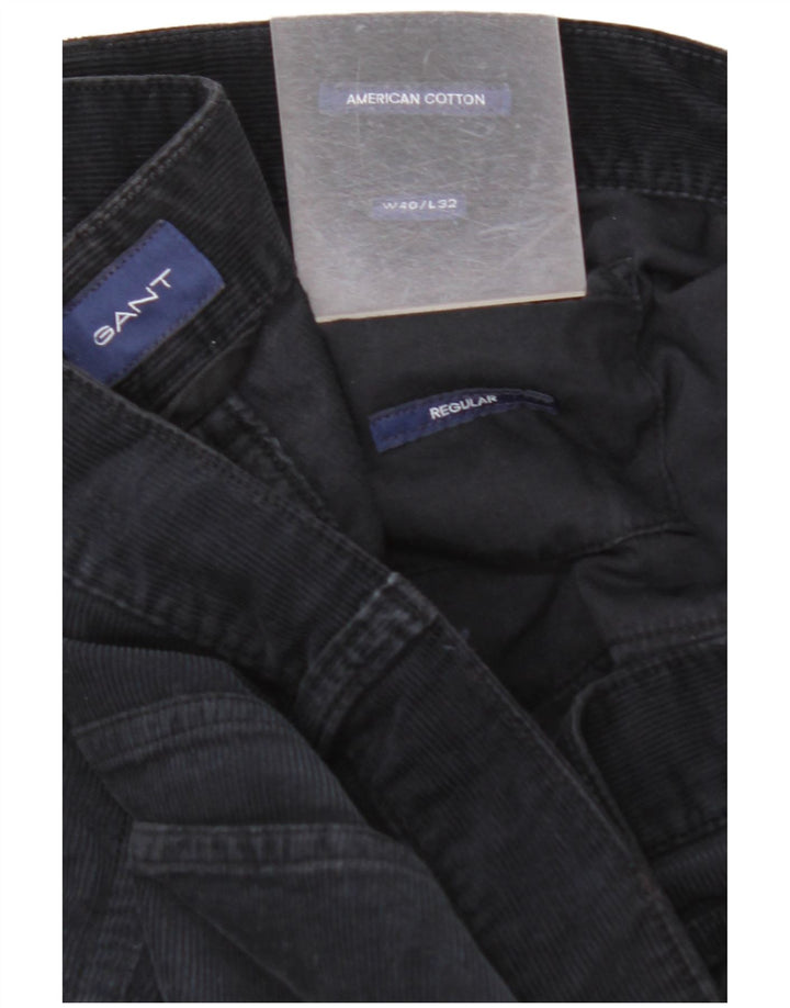 GANT Regular muške hlače od samta W40 L32 tamnoplavi pamuk