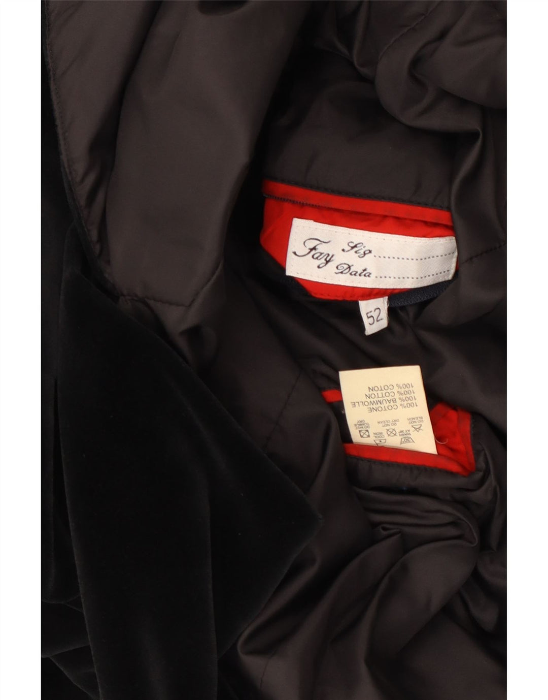 FAY muška jakna sa 3 gumba IT 52 XL crni pamuk