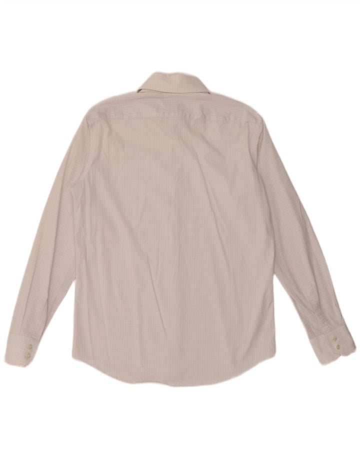 HUGO BOSS Muška košulja standardnog kroja Veličina 40 15 3/4 srednje bijele boje gingham