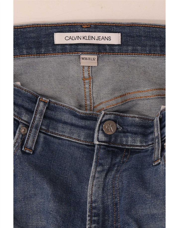 Calvin Klein Muške uske traperice W36 L32 Plave