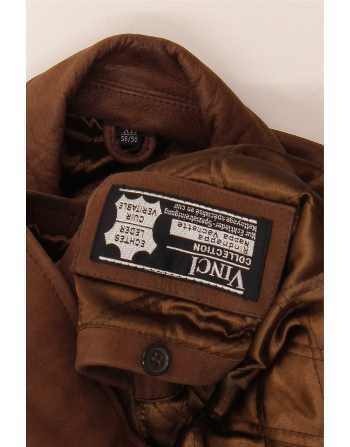Vinci muška kožna jakna IT 56/58 XL smeđa