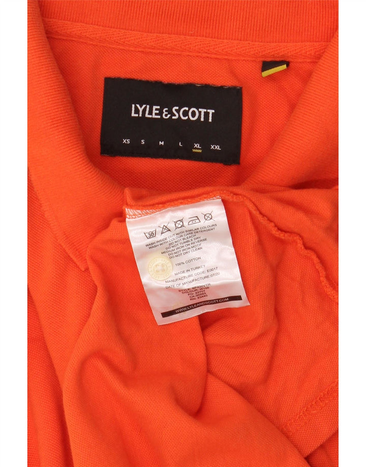 Lyle & Scott muška polo majica XL narančasti pamuk